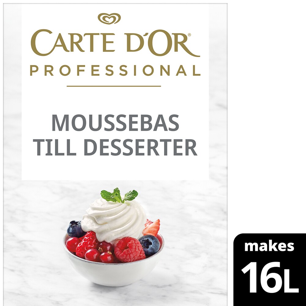 CARTE D'OR Moussebas till desserter 1 x 1,8 kg
